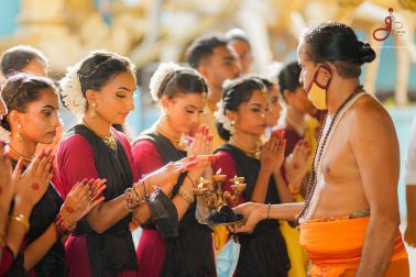 Bharathanatyam Salanga Pooja and Kathak Gunguru Pooja (14)